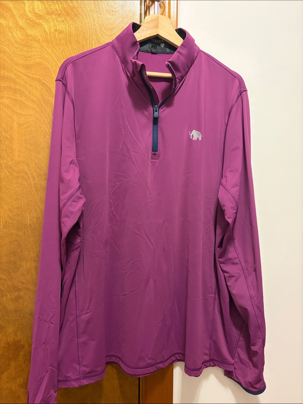 Men's Performance Quarter-Zip Pullover Jacket - Magenta